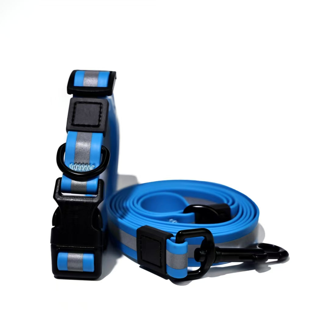 All-Weather Waterproof Dog Leash with Reflective Strip | Smell-Proof PVC Leash