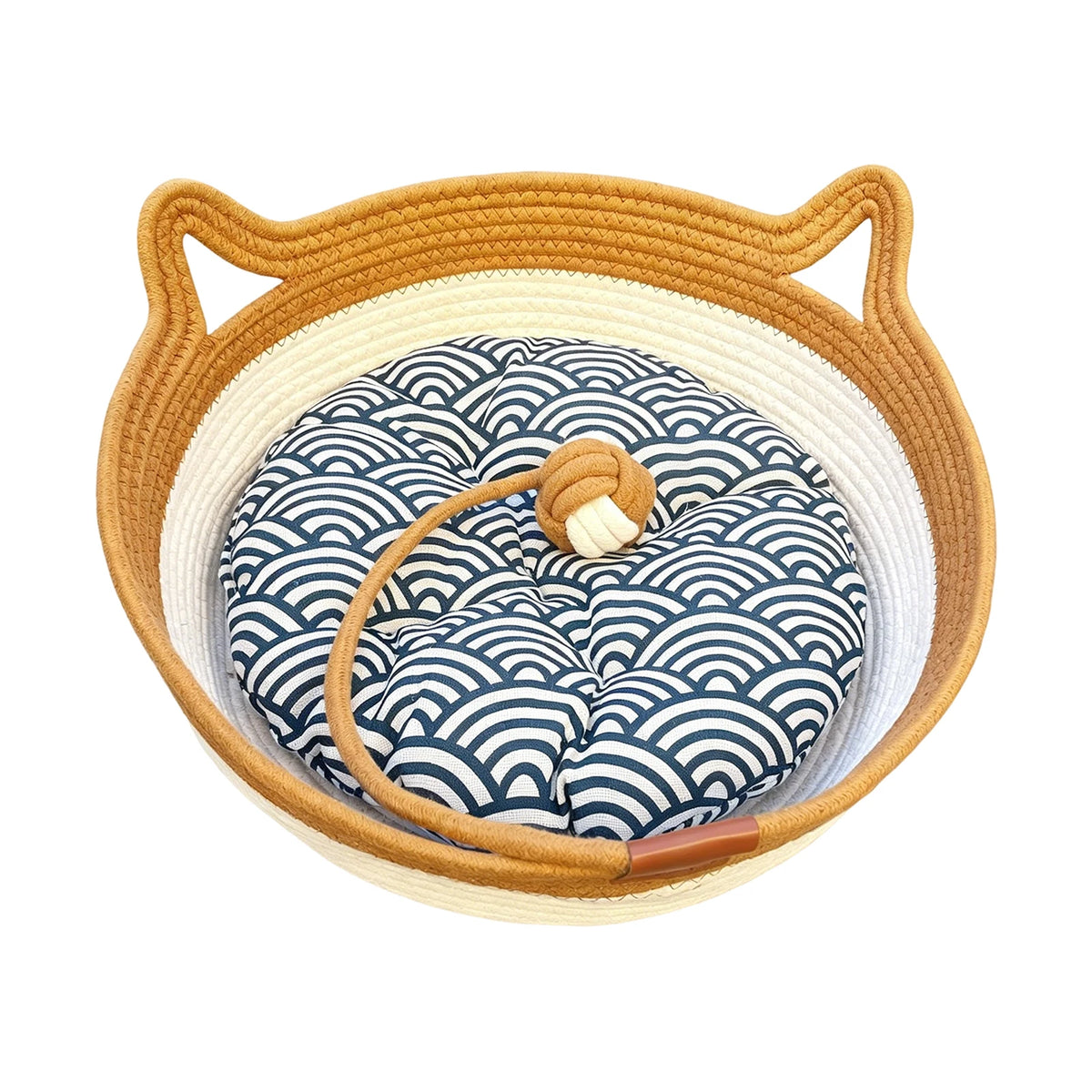 Give your fur-baby that sweet, curled-up security they crave—in an artisanal woven basket that actually looks gorgeous in your living room.