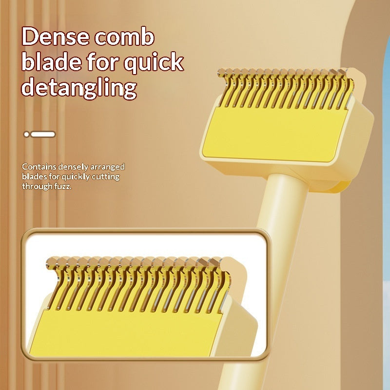 Pet Dematting Rake & Comb | Undercoat Deshedding Tool for Dogs & Cats