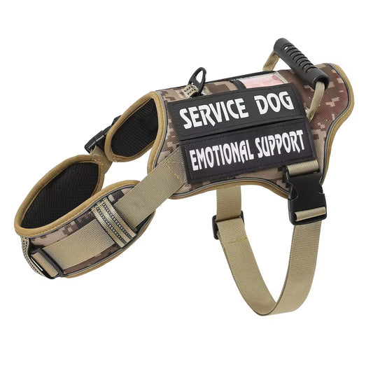 Tactical Service Dog Harness | No-Pull Vest with Handle & Reflective