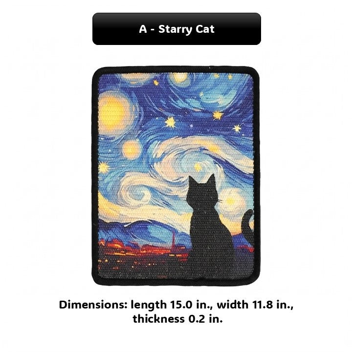 Turn your walls into a mindful gallery where eco-friendly design meets your cat's instinctual need for a satisfying, full-body stretch.