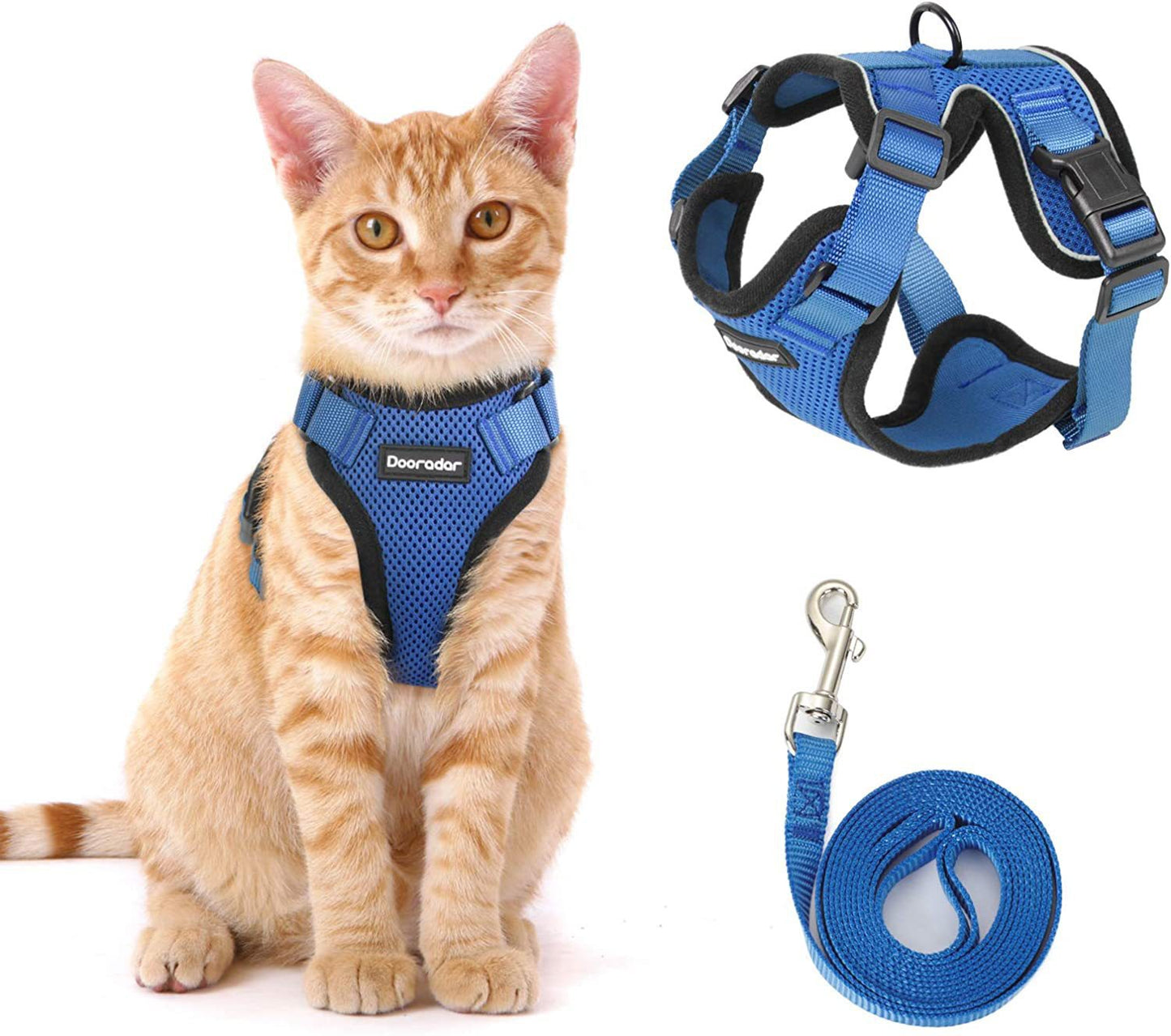 Escape Proof Cat Vest Harness & Leash Set | Soft Adjustable Walking Jacket