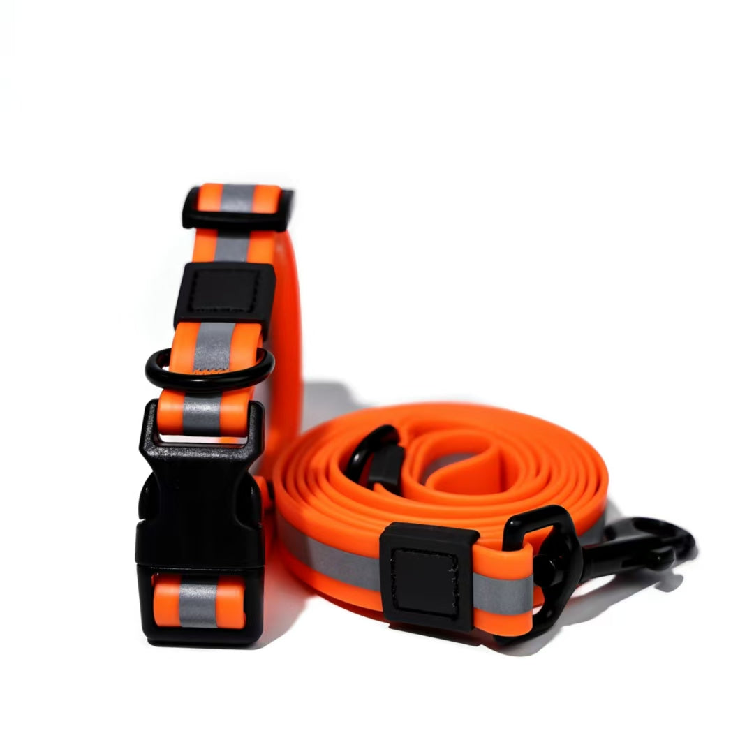 Reflective Dog Leash & Collar Set | High Visibility Night Safety Gear