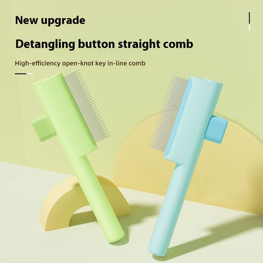 Self-Cleaning Slicker Brush | One-Click Knot Remover & Deshedding Tool