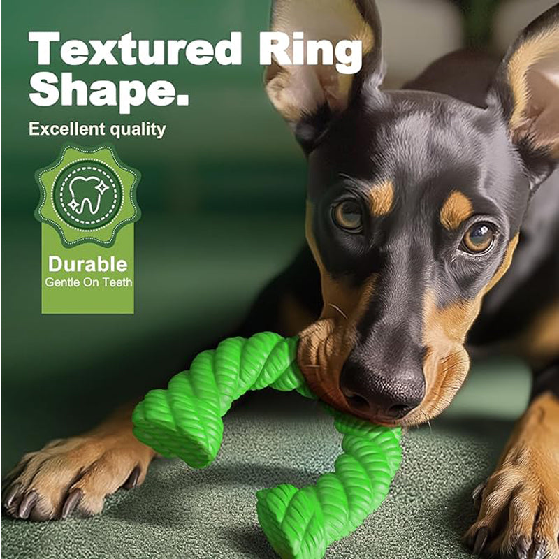 Rubber Horseshoe Dog Toy | Durable Chew for Aggressive Chewers