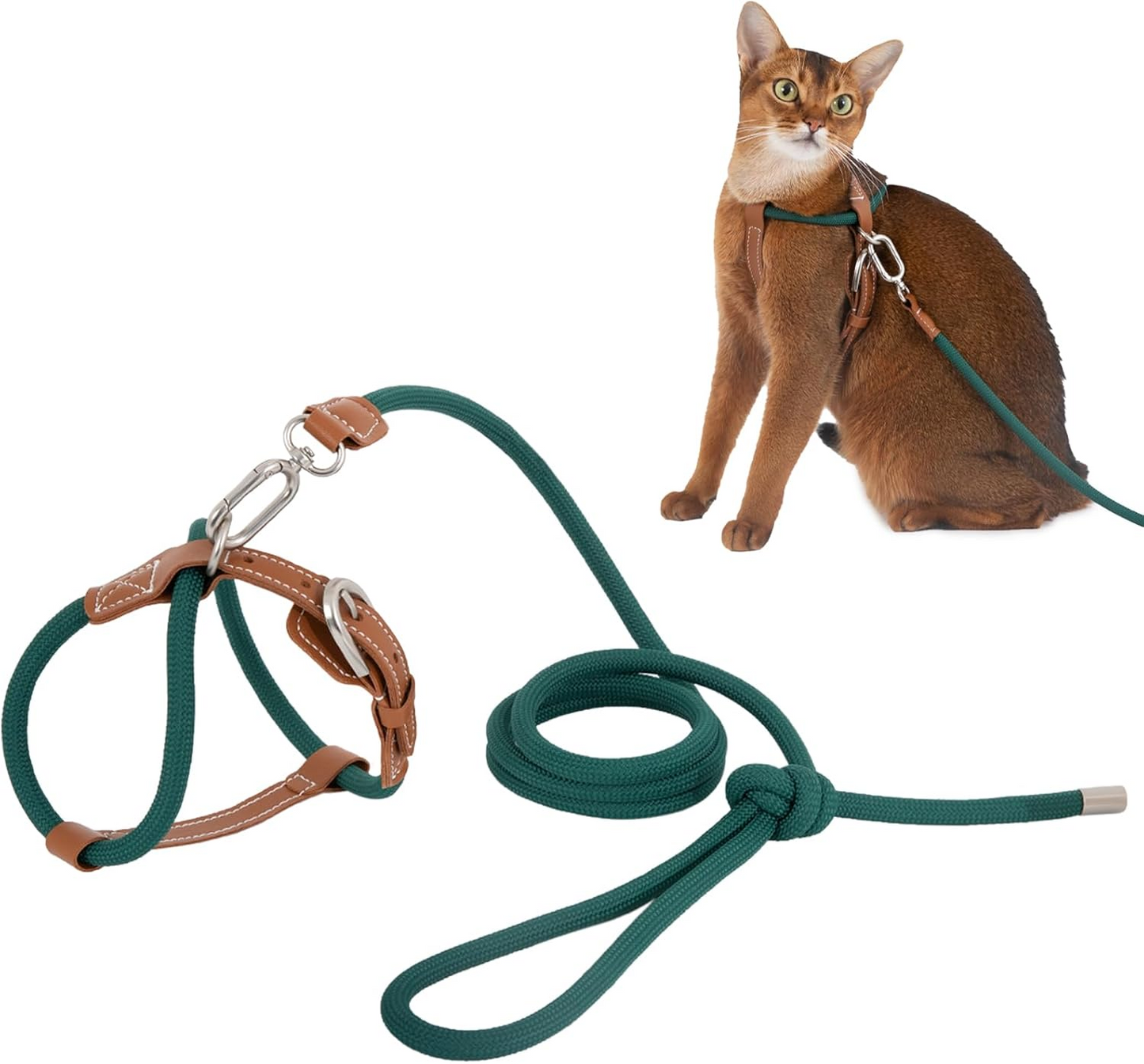 Unlock your indoor cat's natural curiosity with a featherlight, elegant harness that feels like a gentle hug—granting them the freedom to explore while giving you absolute peace of mind.