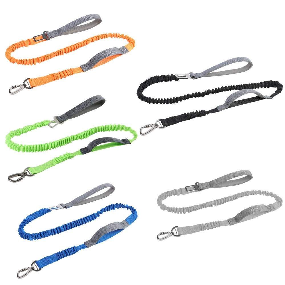 Shock Absorbing Bungee Dog Leash | Reflective "Anti-Burst" Buffer Lead