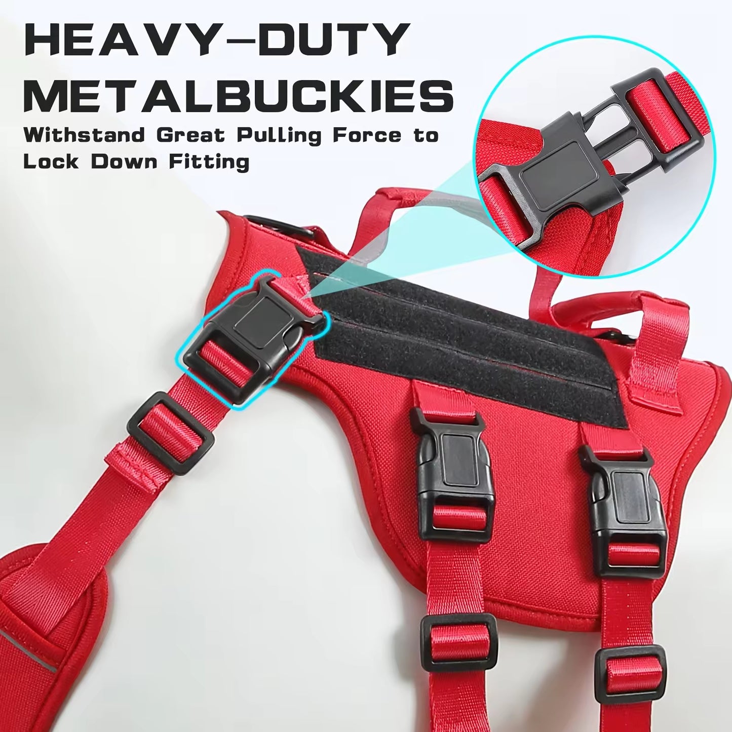 Tactical Dog Harness with Dual Handles | No-Pull Service Vest for Large Dogs