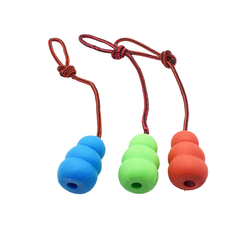 Natural Rubber Rope Toy | Durable Tug & Fetch Ball for Dogs