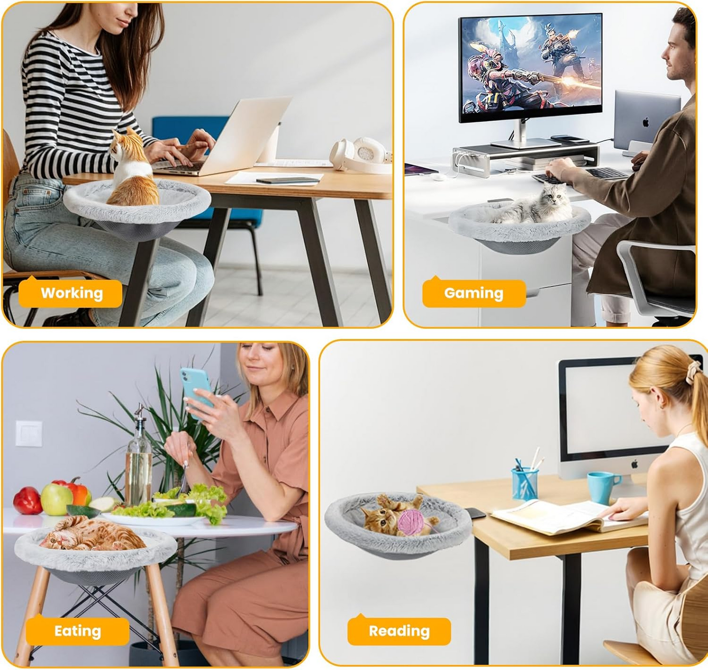 Co-Working in Cloud-Nine Comfort: Why Your Feline Assistant Needs a Floating Executive Suite.