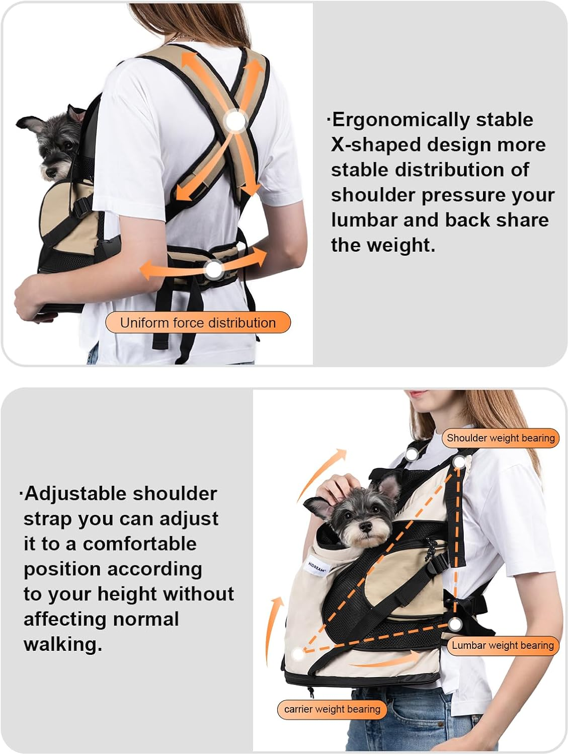 Keep your companion closest to your heart and free your hands—experience unshakeable, orthopedic comfort on every urban adventure.