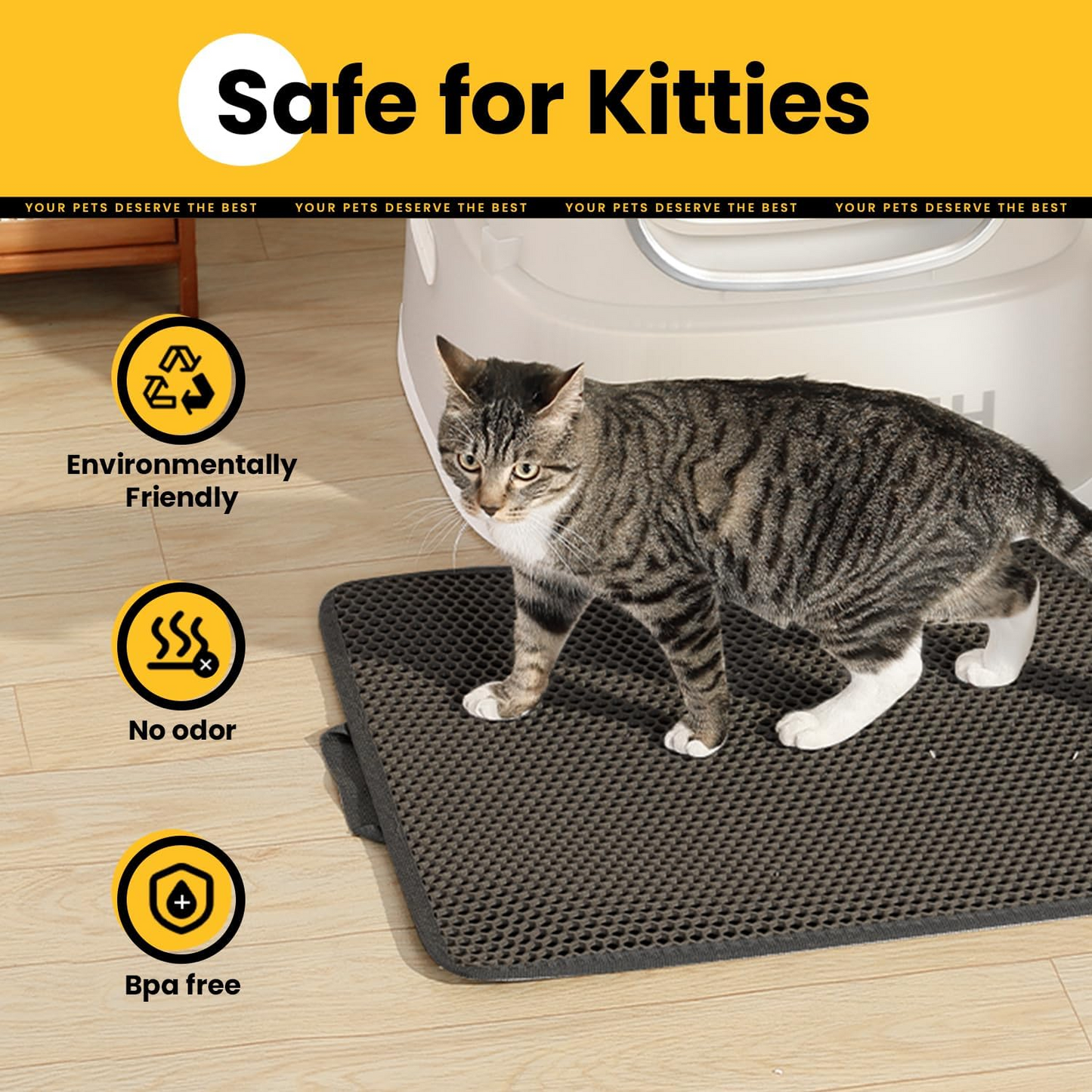End the daily nightmare of stepping on crunchy litter with bare feet—reclaim your spotless, odor-free hardwood floors and carpets with an effortless trapping mat that cleans itself in seconds.