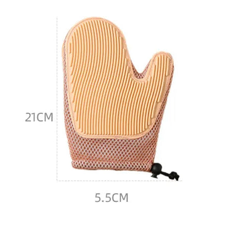 2-in-1 Pet Grooming Gloves | Deshedding Massage Mitt for Dogs & Cats