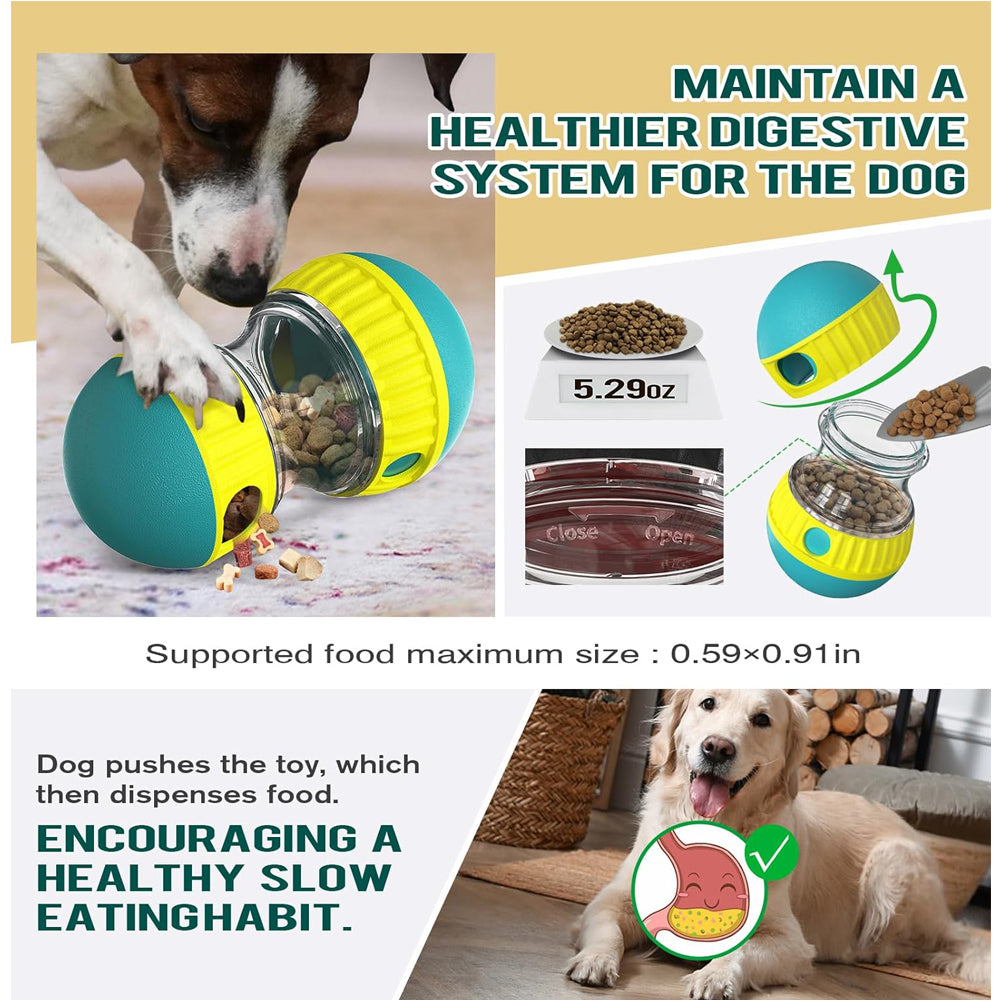 Adjustable Dog Treat Ball | Slow Feeder Puzzle Toy for All Breeds