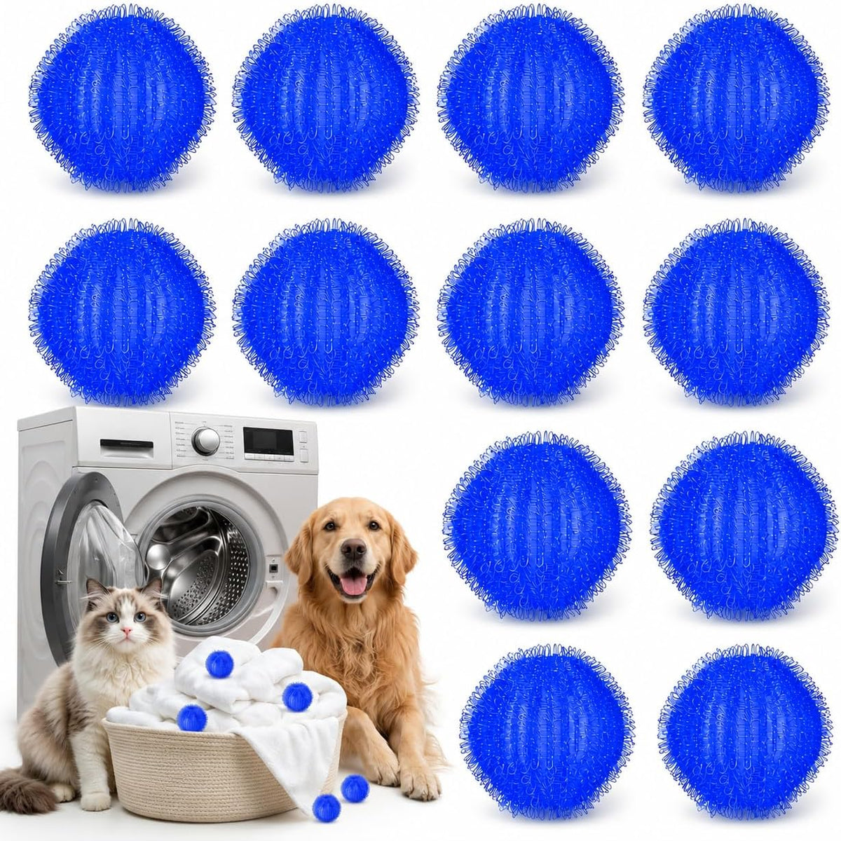 Stop pulling “clean” clothes out of the wash only to find them still coated in pet fur. Toss these in, run your normal cycle, and enjoy fur-free laundry without spending half your morning with a sticky lint roller!