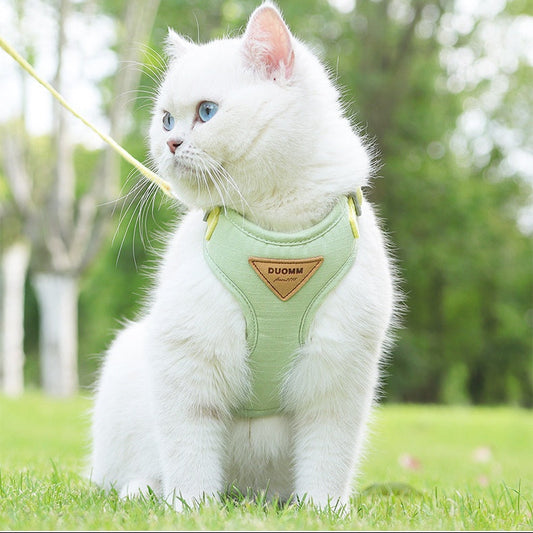 Soft Mesh Cat Harness & Leash Set | Lightweight Escape-Proof Vest