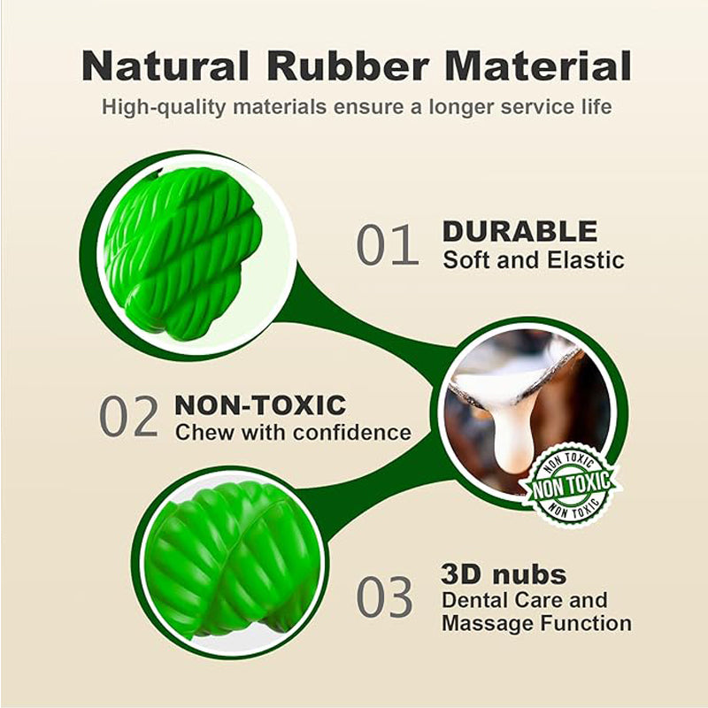 Rubber Horseshoe Dog Toy | Durable Chew for Aggressive Chewers