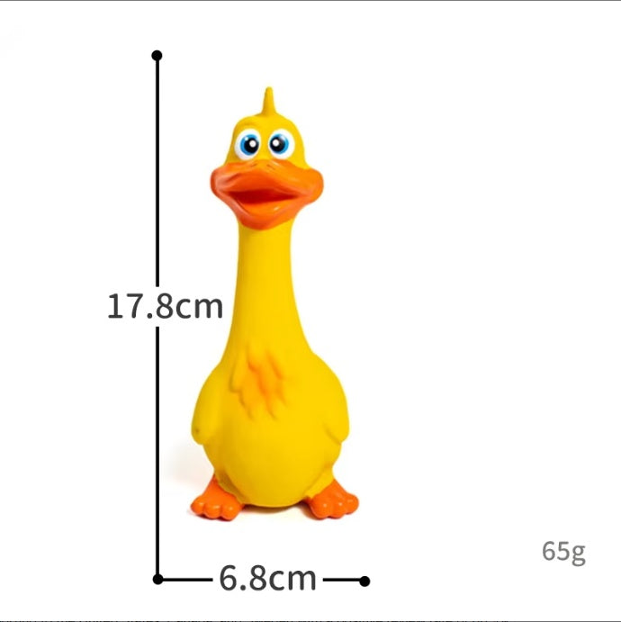 Latex Squeaky Duck Dog Toy | Cute Interactive Chew for Puppies
