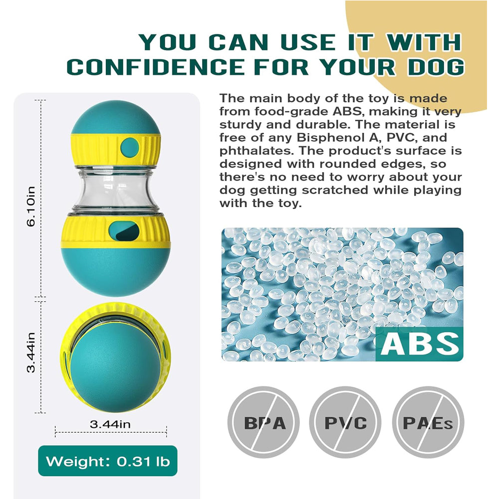 Adjustable Dog Treat Ball | Slow Feeder Puzzle Toy for All Breeds