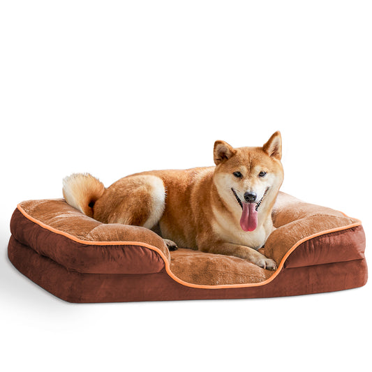 Memory Foam Pet Bed | Orthopedic Washable Dog & Cat Bed