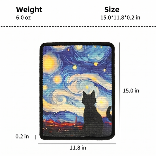 Turn your walls into a mindful gallery where eco-friendly design meets your cat's instinctual need for a satisfying, full-body stretch.