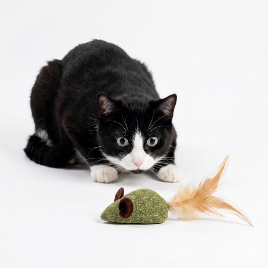 Bridge the gap between your cat’s primal hunting instincts and a peaceful, clean home with a purely organic toy designed for joyful, stress-free wellness.
