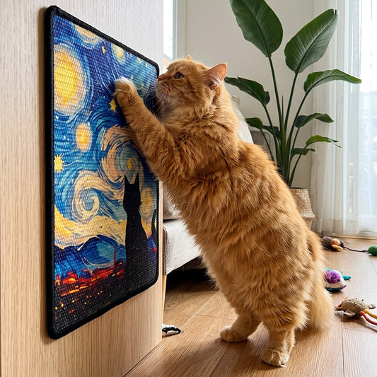 Turn your walls into a mindful gallery where eco-friendly design meets your cat's instinctual need for a satisfying, full-body stretch.