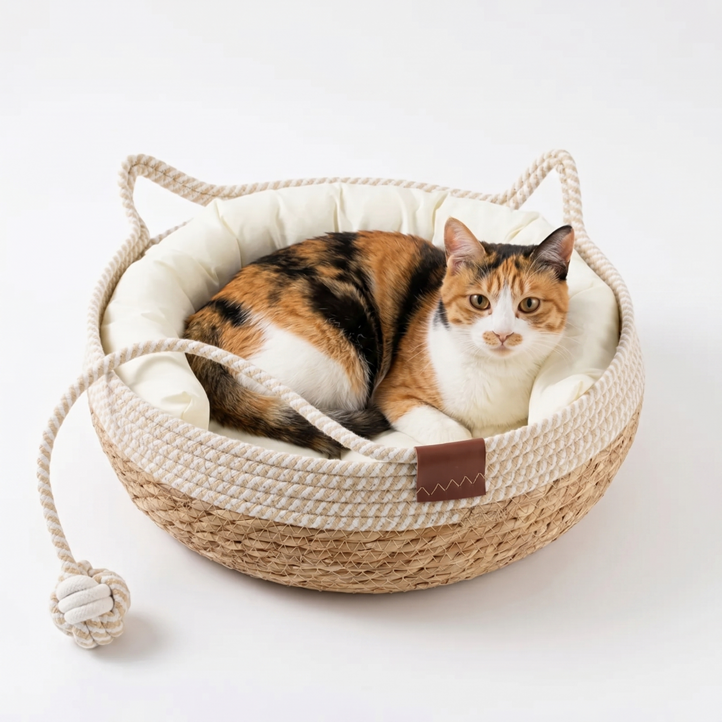 Create a mindful sanctuary for your feline friend with a beautifully crafted, all-season resting place that flawlessly elevates your home's aesthetic.