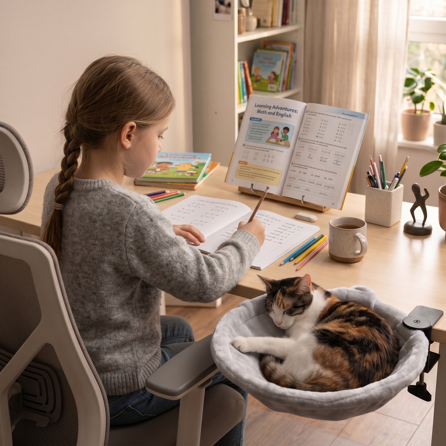 Co-Working in Cloud-Nine Comfort: Why Your Feline Assistant Needs a Floating Executive Suite.