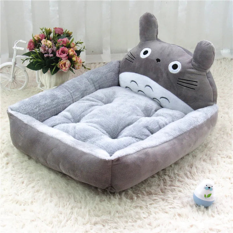 Cartoon Corgi Pet Sofa Bed | Soft Plush Dog Mat with Removable Cover (S-XL)