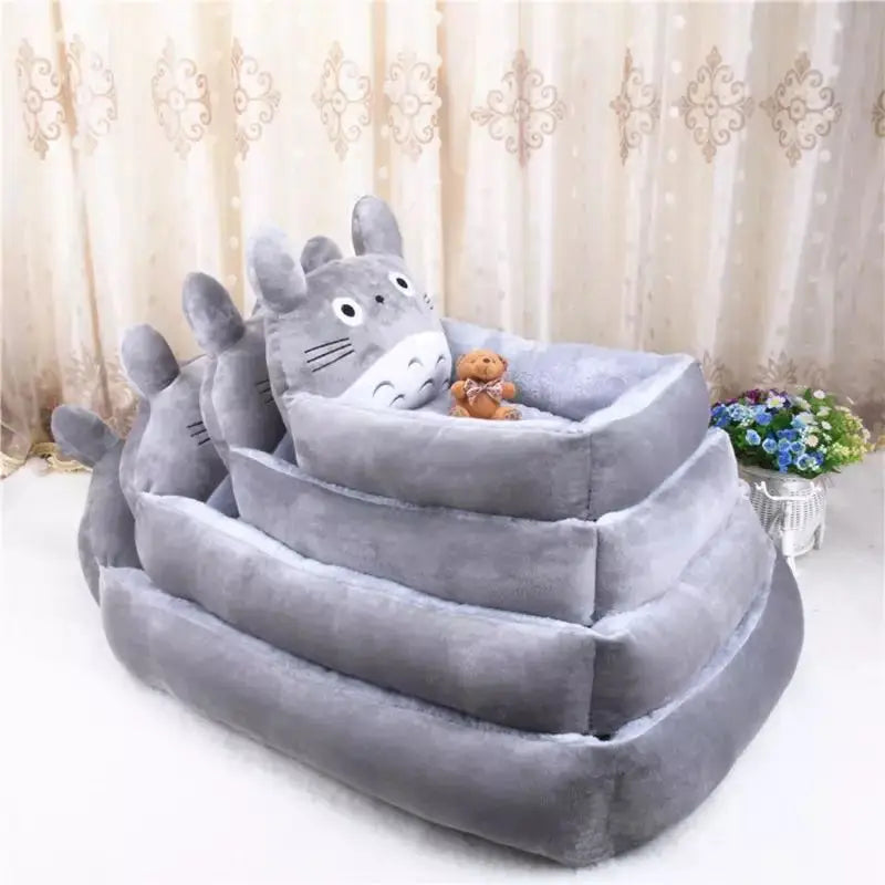 Cartoon Corgi Pet Sofa Bed | Soft Plush Dog Mat with Removable Cover (S-XL)