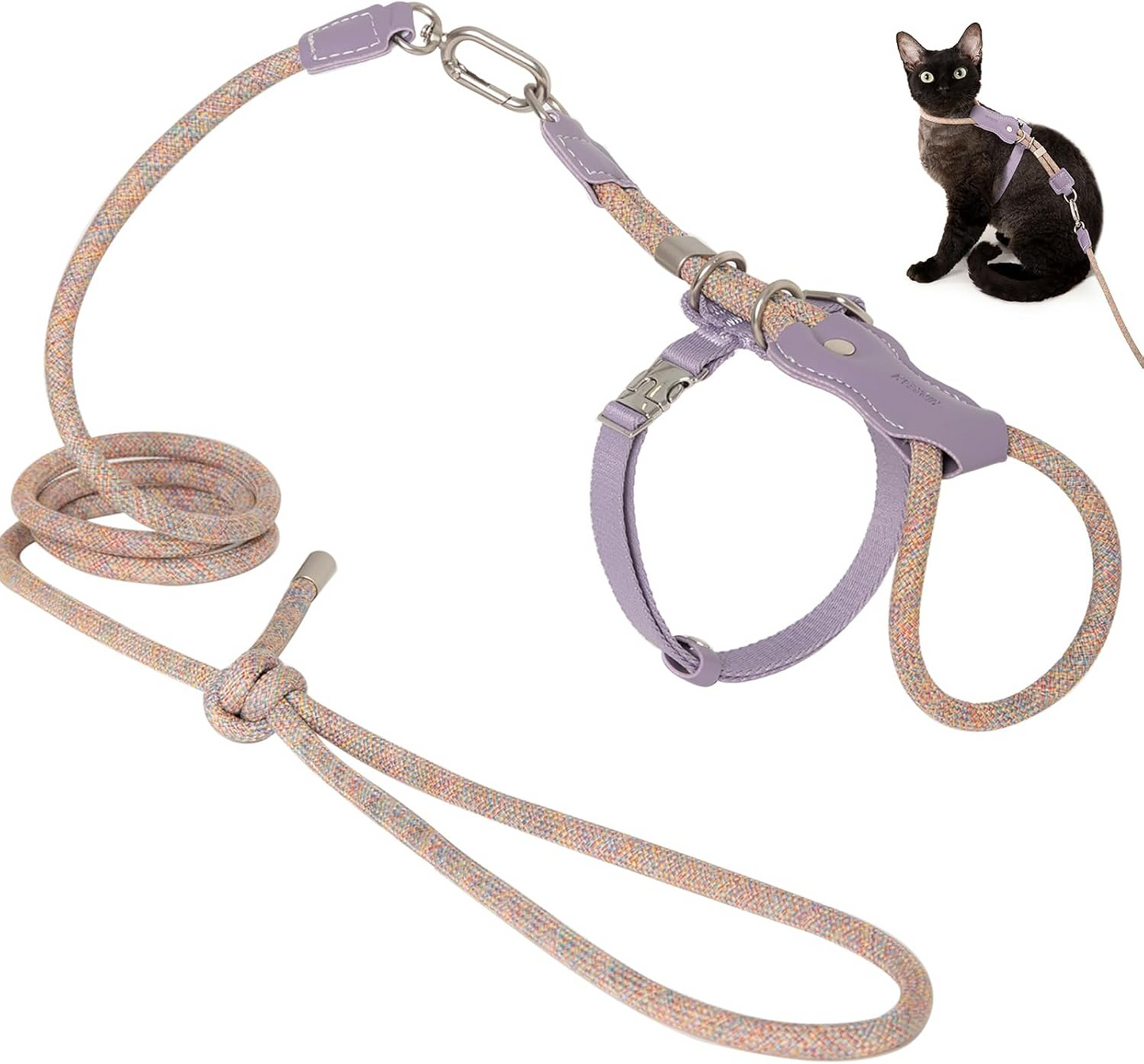 Unlock your indoor cat's natural curiosity with a whisper-light, minimalist harness that fuses absolute escape-proof security with breathtaking modern style.