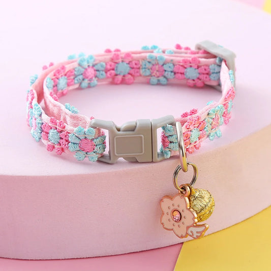 Colorful Dog & Cat Collar with Bell