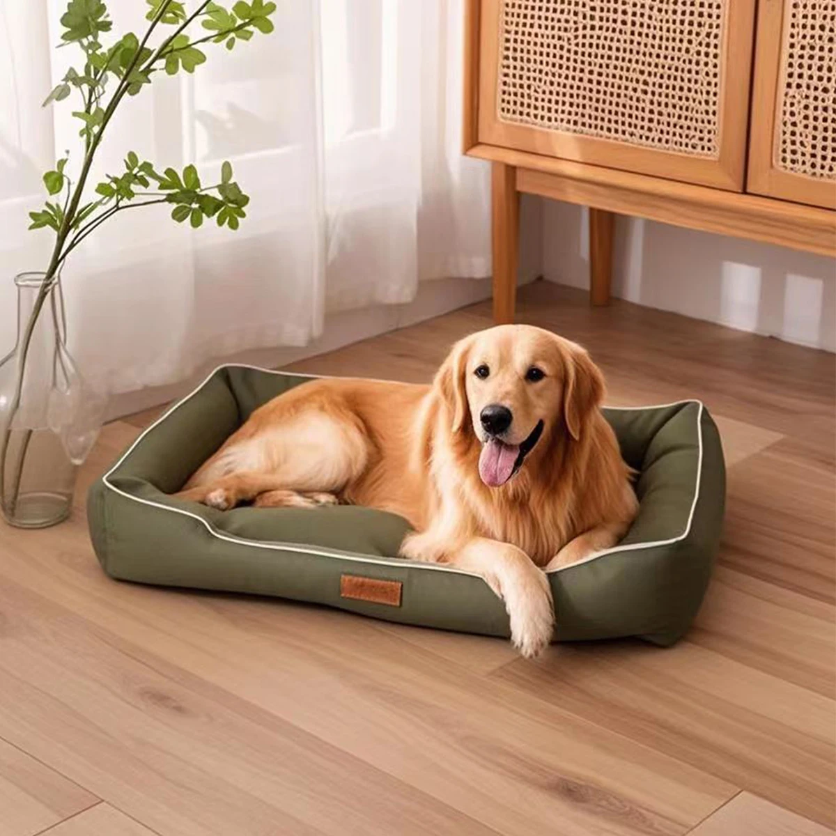 Provide your loyal companion with a luxurious, unshakeable sanctuary of deep sleep, while keeping your chic living room flawlessly elegant.