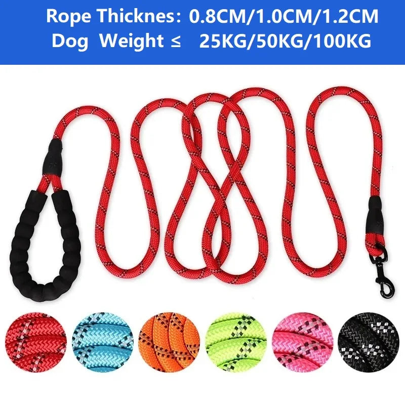 Reclaim the joy of walking your strongest companion. A heavy-duty, blister-free rope leash engineered for unbreakable security, nighttime peace of mind, and the ultimate freedom to explore.