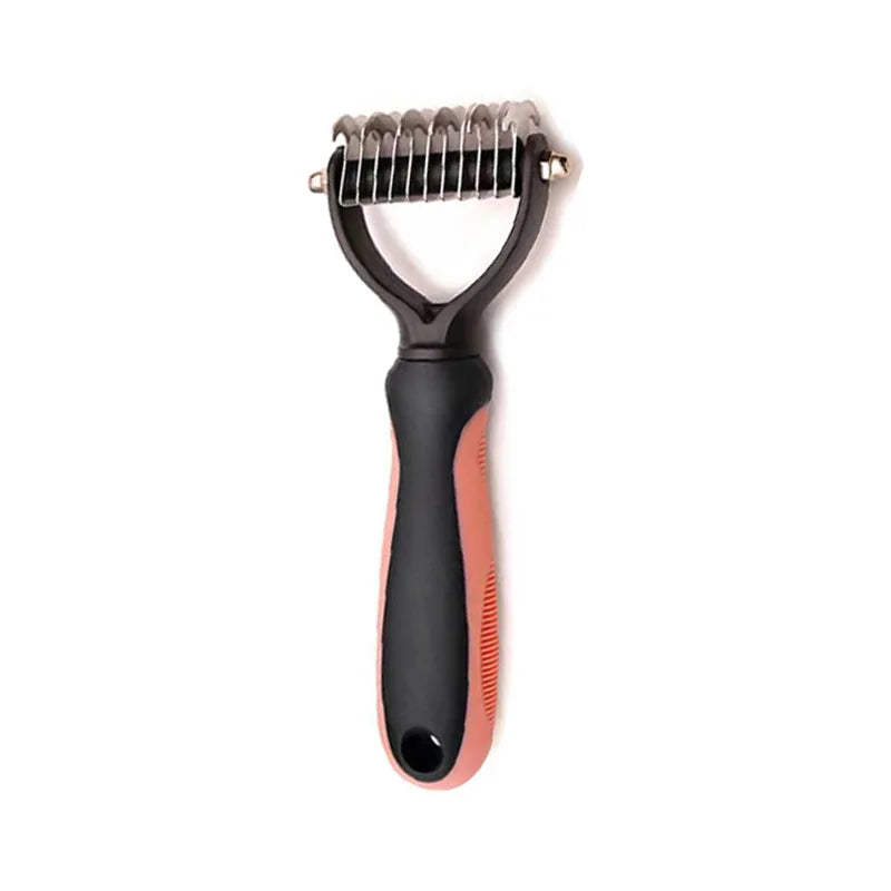 2-in-1 Pet Deshedding Brush | Professional Undercoat Rake