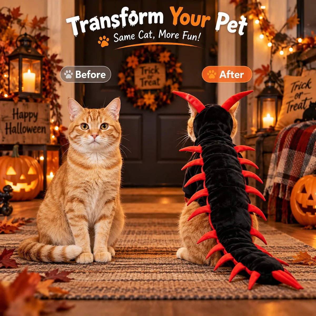 Skip the boring store-bought pumpkin cape. Crown your fur-baby the undisputed showstopper of Halloween