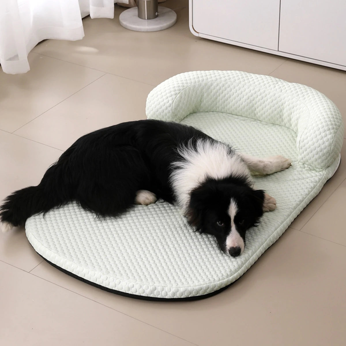 Give your furry best friend a refreshing, orthopedic sanctuary that beats the summer heat while seamlessly complementing your modern home aesthetic.