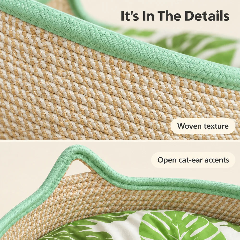 The only bed your cat won’t trade for a shipping box. Den-like security for them; quiet luxury for your home.