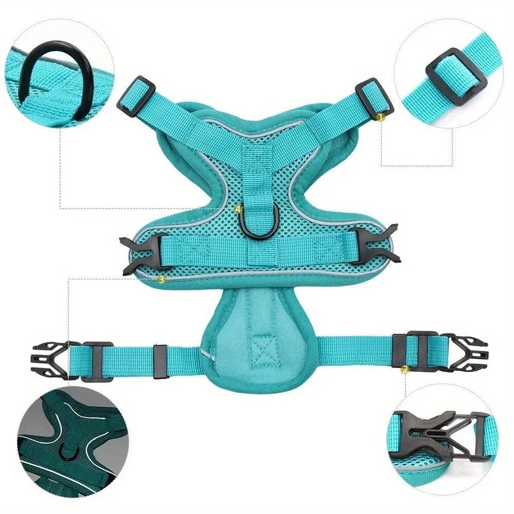 End the Tug-of-War: The Professional 2-in-1 No-Pull Harness for Active Explorers