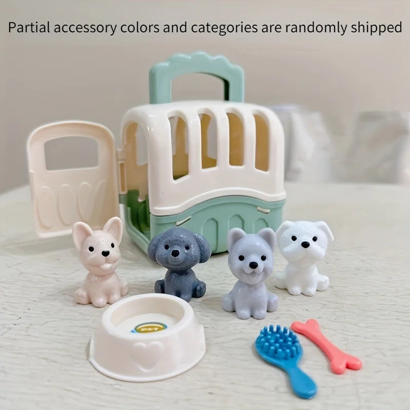 Dog Grooming & Puppy Care Play Set - Educational Pet Toys for Toddlers & Kids