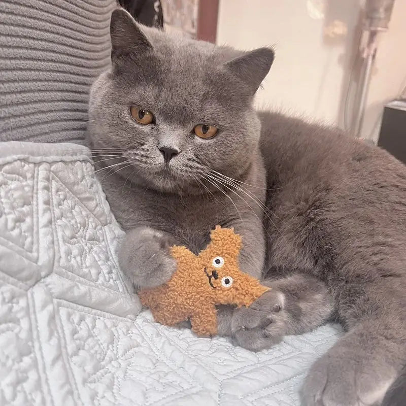 Cat Mint Plush Doll & Dog Toy - Teddy Toy for Small Dogs & Puppies