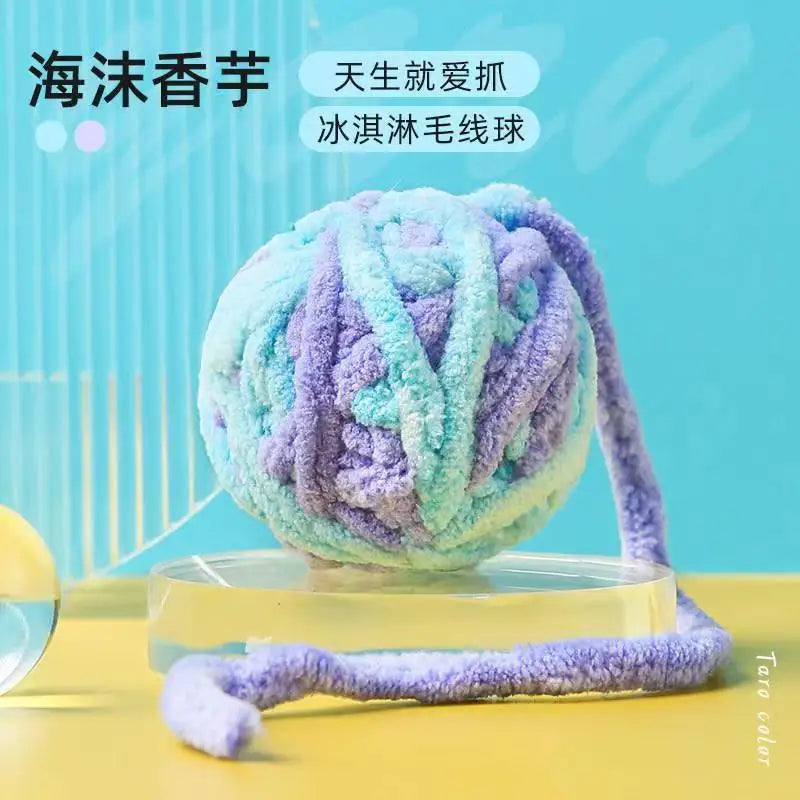 Self-Entertaining Cat Toys - Interactive Chew & Teaser Balls with Bell for Kittens