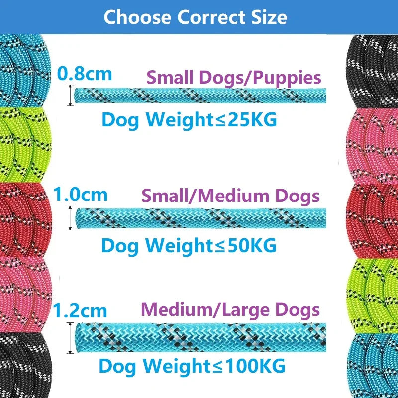 Reclaim the joy of walking your strongest companion. A heavy-duty, blister-free rope leash engineered for unbreakable security, nighttime peace of mind, and the ultimate freedom to explore.
