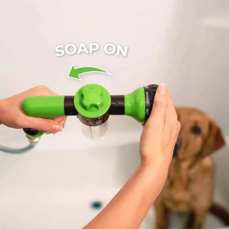 Transform messy bath times into a therapeutic outdoor spa ritual, keeping your pet blissful and your home completely stress-free.