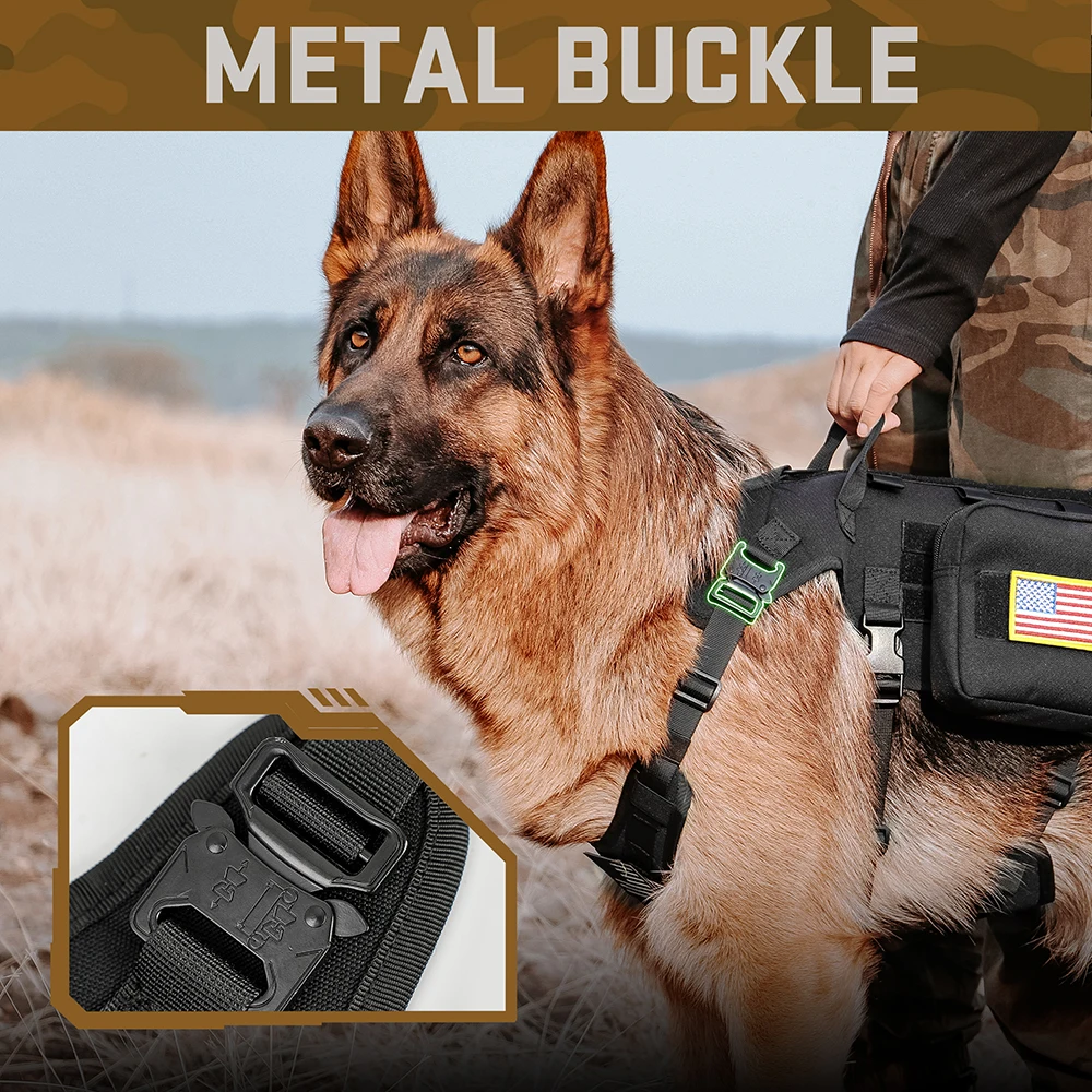 Unleash their inner guardian and conquer the wild together. A heavy-duty, 5-piece military-grade tactical setup built for ultimate control, unwavering trust, and the rugged modern lifestyle.
