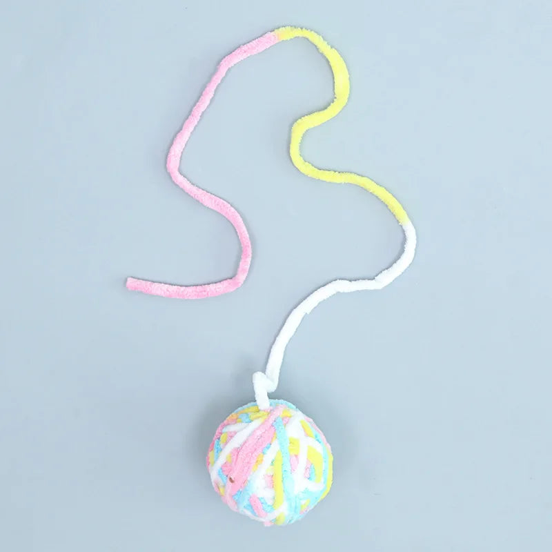 Self-Entertaining Cat Toys - Interactive Chew & Teaser Balls with Bell for Kittens