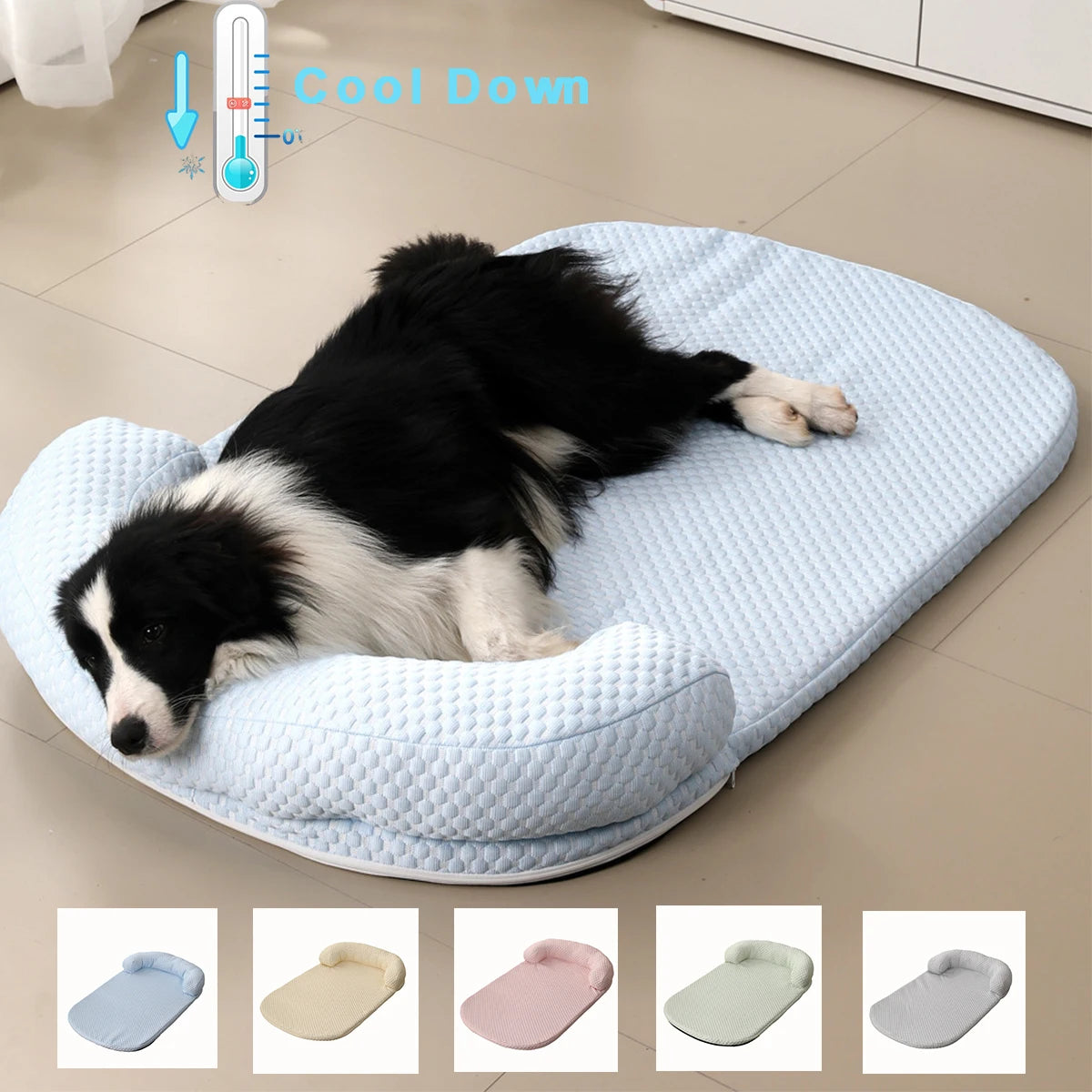 Give your furry best friend a refreshing, orthopedic sanctuary that beats the summer heat while seamlessly complementing your modern home aesthetic.