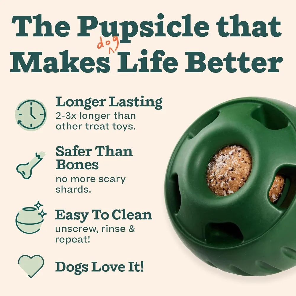 Give your puppy the ultimate soothing distraction and reclaim your quiet "me-time" with a mess-free, long-lasting frozen treat experience.
