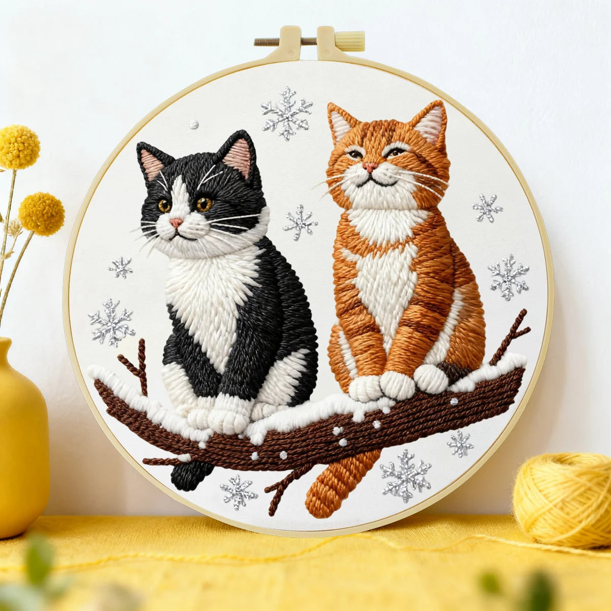 Because your winter nights call for mindful crafting, and your sanctuary deserves a touch of custom-framed feline warmth.